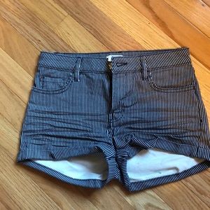H&M Blue and White Pin Stripe Shorts